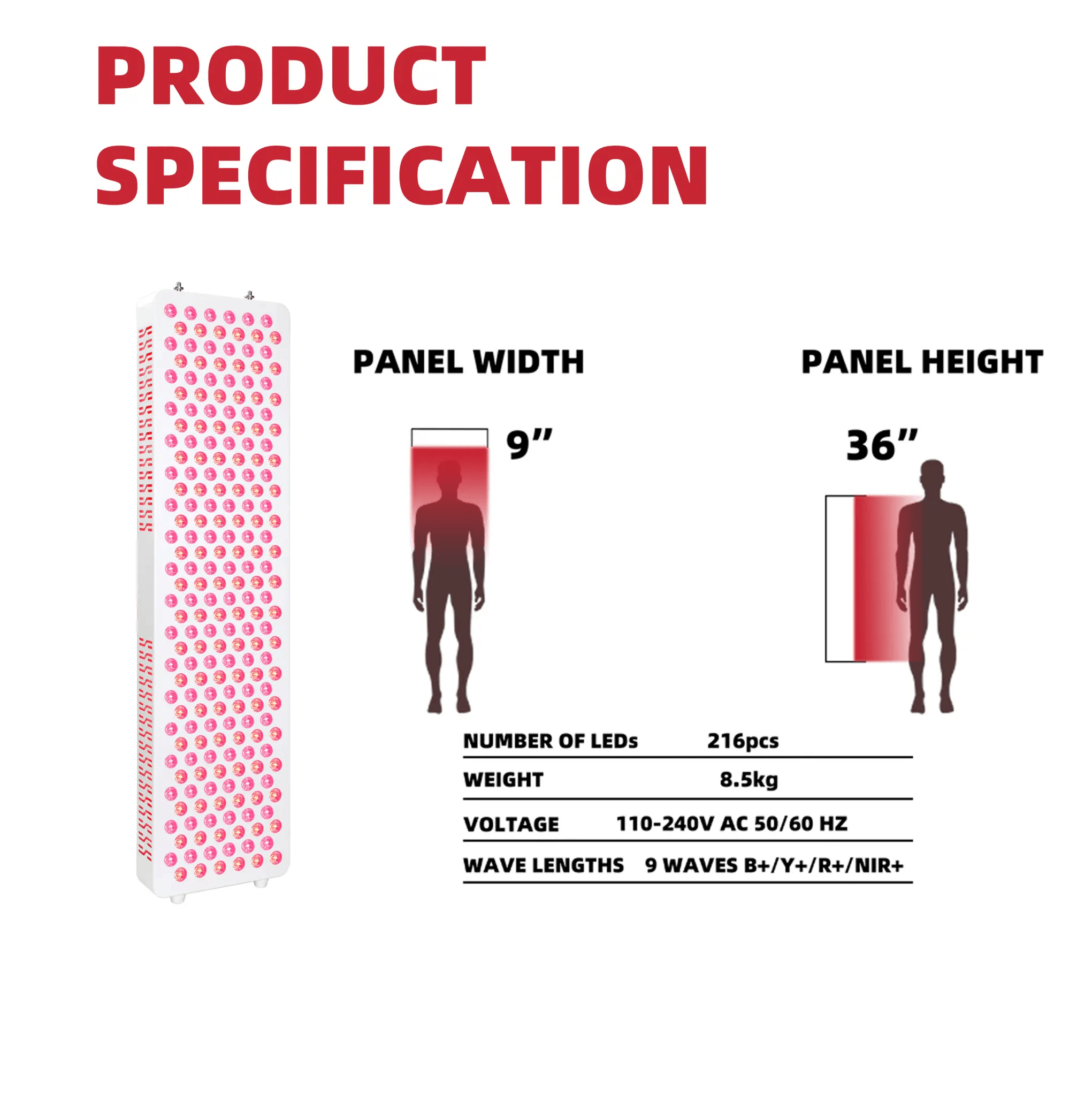Icedragon Rotlichttherapie-Panel Pro