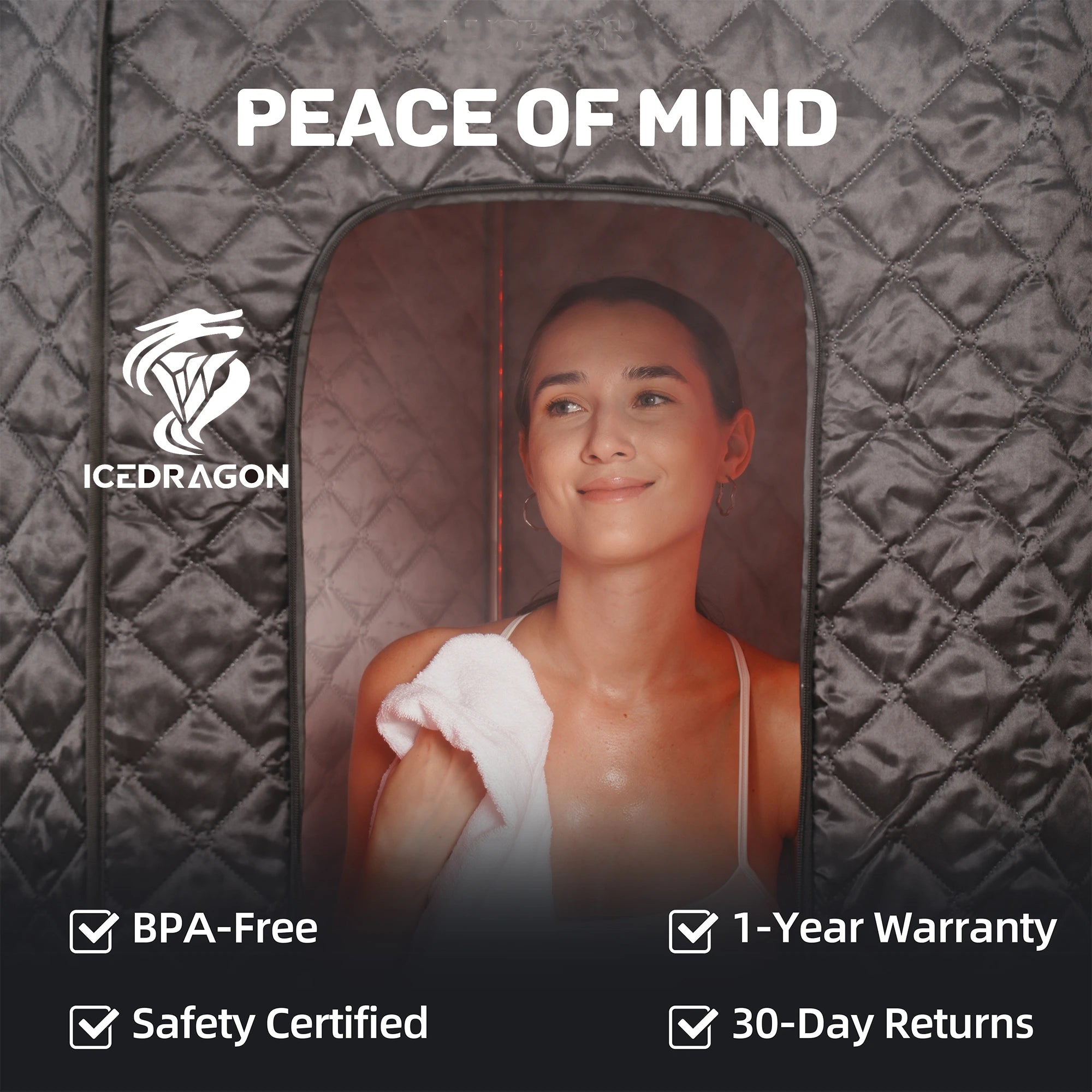 GlowSteam™  Red Light Portable Steam Sauna