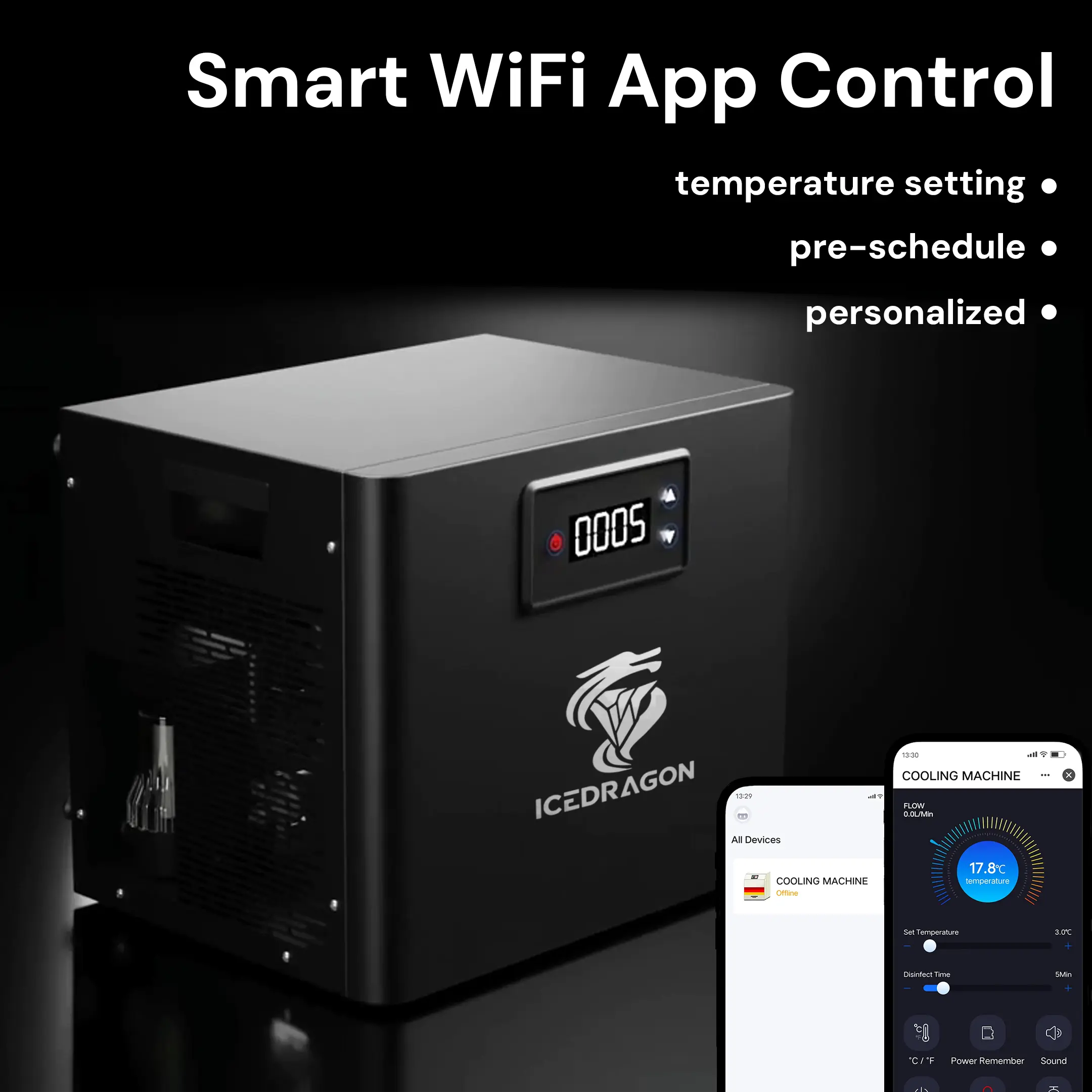 Icedragon 2/3 HP Water Chiller For Ice Bath