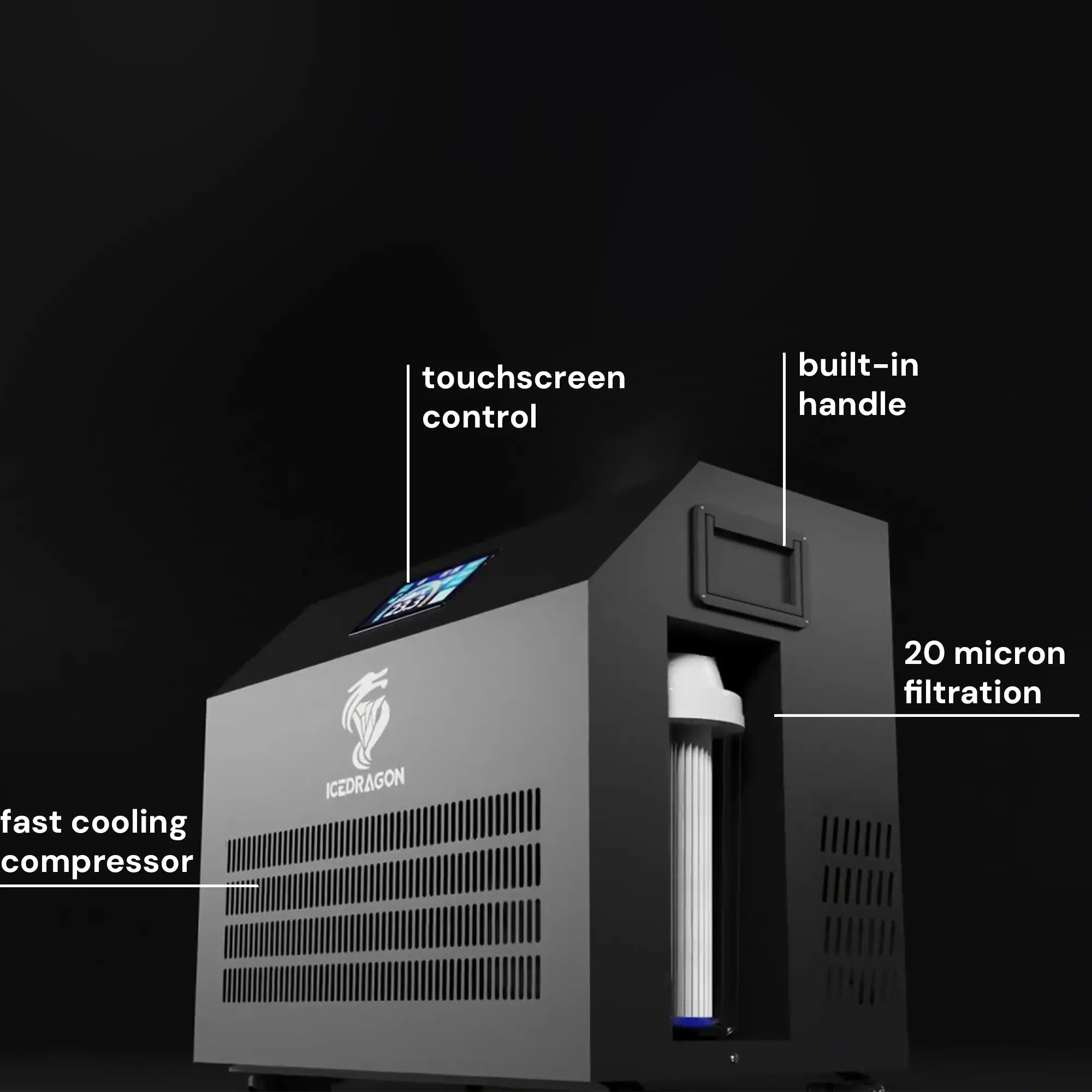 Icedragon Pod Pro Ice Bath with 1HP Smart Water Chiller