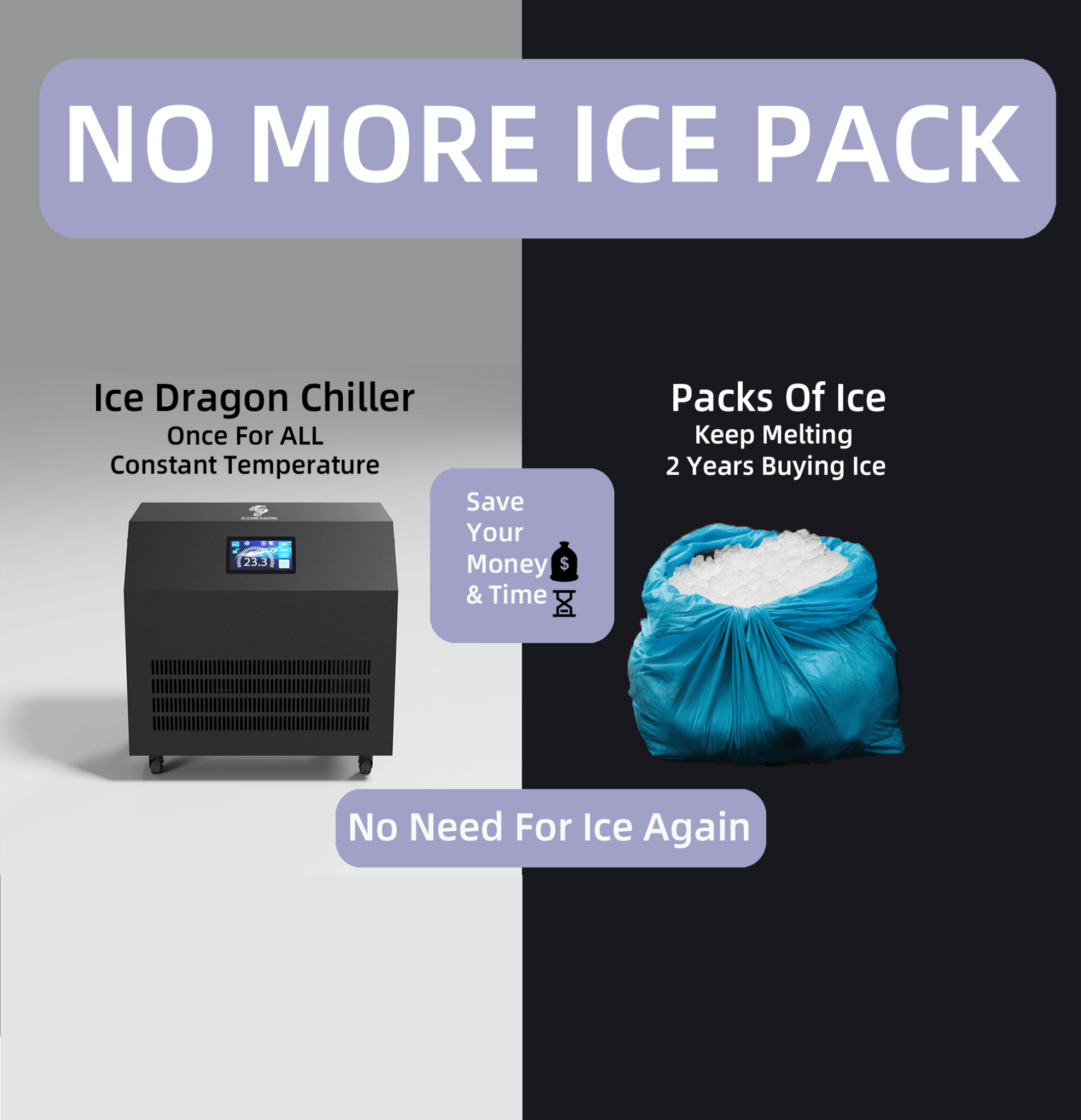 Icedragon 1HP Water Chiller - Water Chiller For Ice Bath - ICE DRAGON