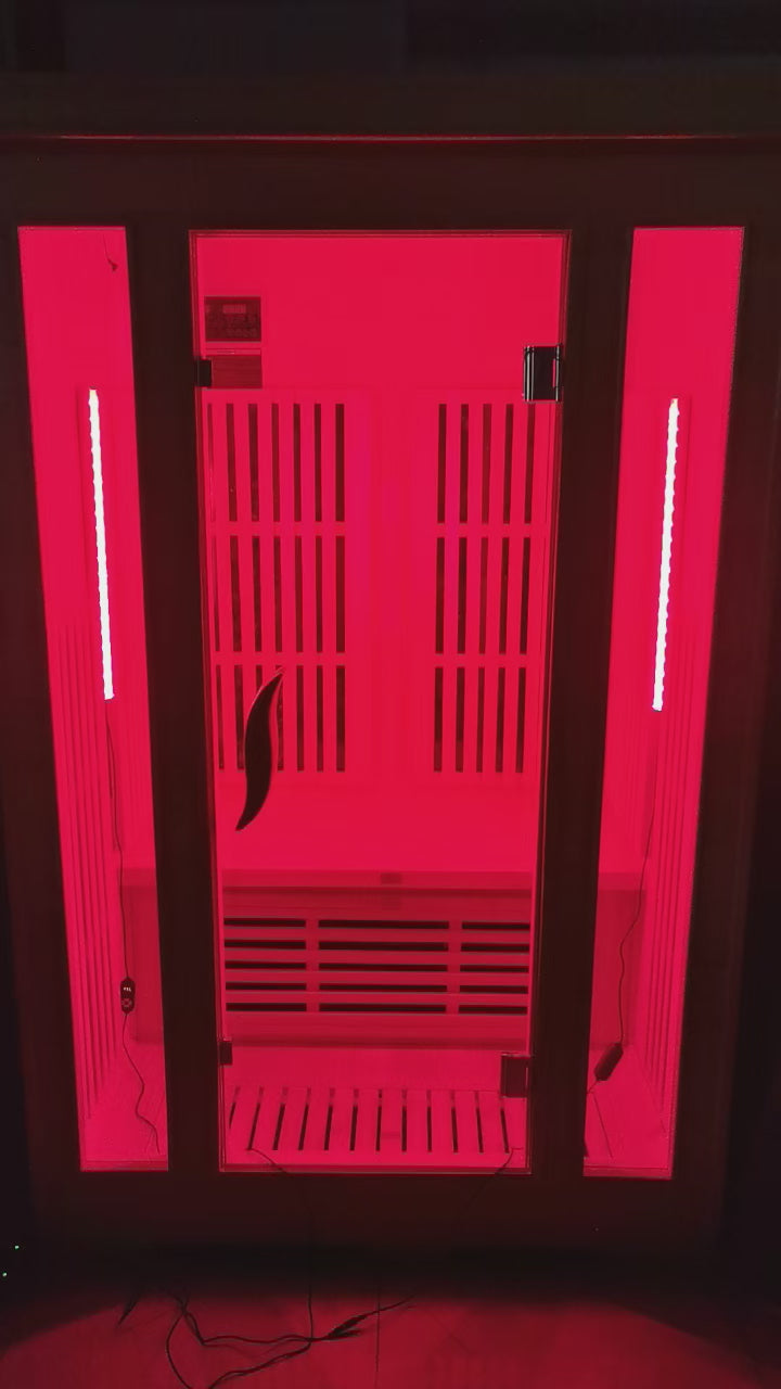 Load video: Red Light Therapy for Saunas All | Heat Resistant Sauna Red Light Wand