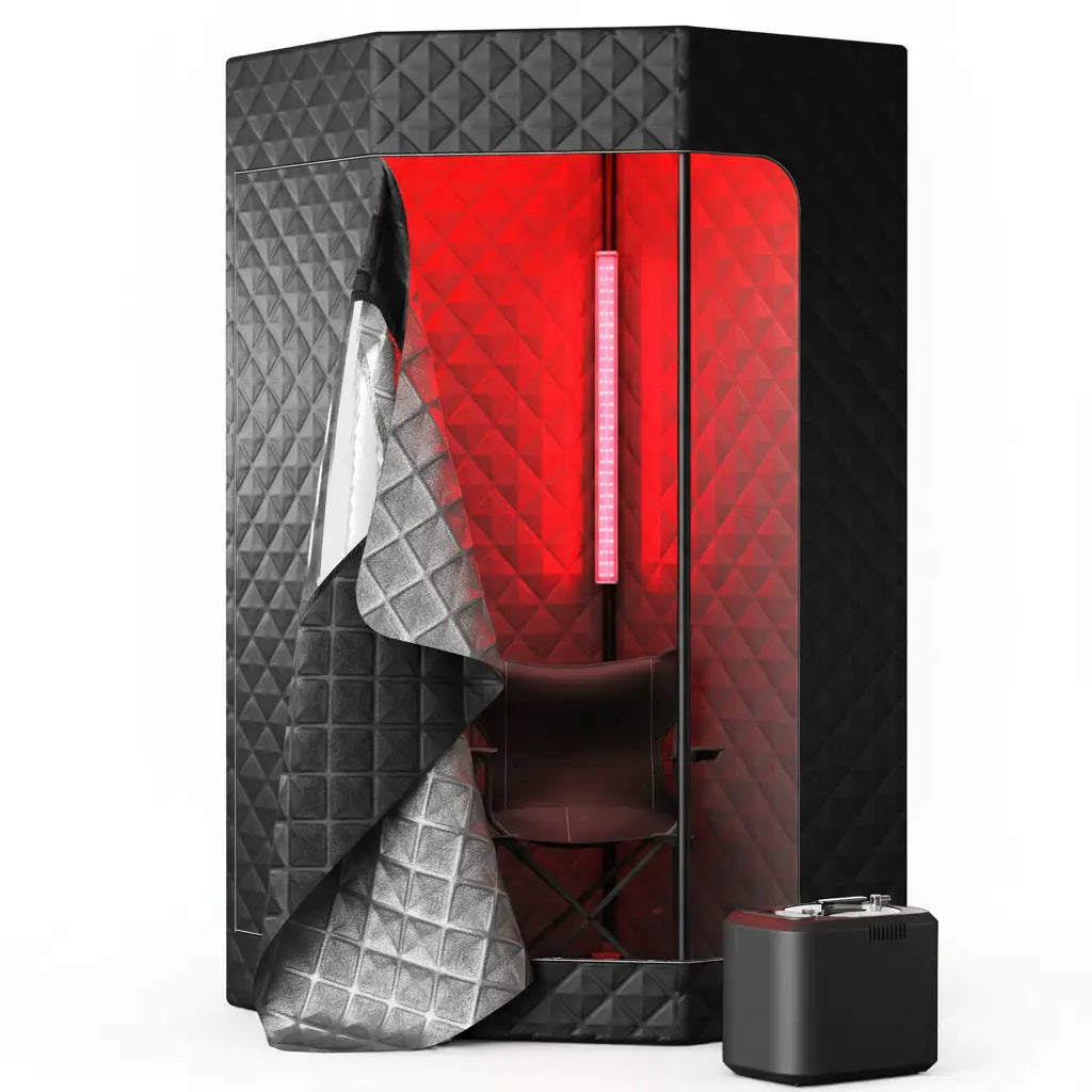 One Person Steam Sauna with Red Light