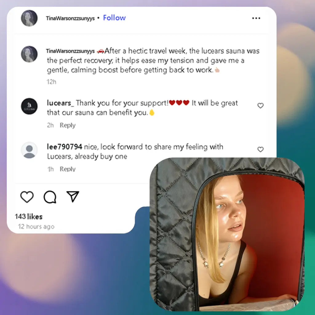 GlowSteam™  Red Light Portable Steam Sauna